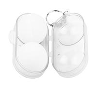 Table Tennis Storage Box - Shockproof Build | Pong Balls With Key Chain - Outdoor Type, Transparent Portable Pong Ball Storage Box, Hold 2 Balls High Hardness Table Tennis