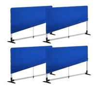 Table Tennis Surround Block, Table Tennis Barrier with 420d Oxford Cloth, Ping Pong Baffle Field Fence for Both Home and Club Playing Areas, Ready to Install (140x72cm,blue-4)