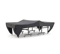Table Tennis Table Cover Heavy-Duty 420D Oxford Fabric Water Resistant Outdoor Outdoor Use For Folding Flat Ping-pong Cover For Pool Heavy Duty Flat Ping-pong