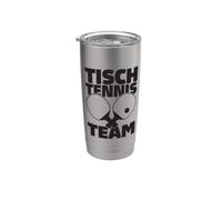 Table Tennis Team Saying with Table Tennis Bat Table Tennis Stainless Steel Insulated Tumbler