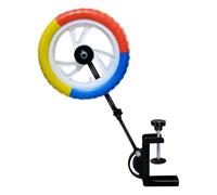 Table Tennis Trainer - 10.63 Inch Bearing Wheel | Adjustable Table Tennis Exercise Device - and Metal Trainer with Height and Angle Settings for Players of All Skills - Attaches to Stan