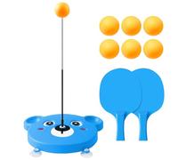 Table Tennis Trainer - Adjustable Flexible Practice Device, Portable Elastic Training Set, Soft Shaft Pong Ball Machine | Indoor Pong Equipment For Kids Students Family Recreation Sports Practice