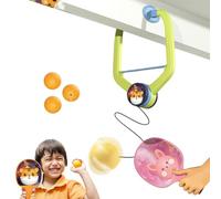 Table Tennis Trainer for | Height Adjustable Hand Eye Coordination Training - Indoor Hanging Table Tennis, Self-Workout Set, Portable Tennis Exercise