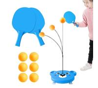 Table Tennis Trainer - Portable Pong | Flexible Elastic Practice Device, Indoor Adjustable Training Set for Kids Students Beginners Recreational Enthusiasts Clubs Schools