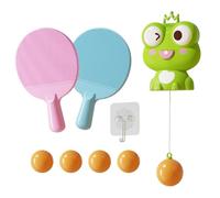 Table Tennis Trainer - PP Portable Paddle Set, Door in the Door in the Pong, Lightweight Rebound Device with Stable Base | Exercise Tool for Children, Adults, Beginners, Home Training, Office Game
