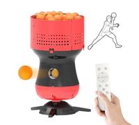 Table Tennis Trainer Robot with 90 Ball Reserves - Serving Speed/Frequency Adjustable, Ping Pong Ball Pitching Machine for Gyms Schools Training Centers