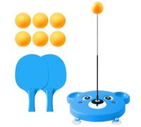 Table Tennis Trainer, Table Tennis Trainer with Flexible Shaft for Kids Entry Level for Students Self Training Artifact Racket Training Machine for Serving Bounce