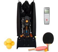 Table Tennis Training Machine, Automatic Ping Pong Server, Adjustable Speed Angle, For Home, Practice With 100/200 Balls(100balls)