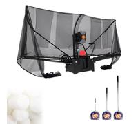 Table Tennis Training Machine with Ball Net and Remote, 300-Ball Capacity for Efficient Practice, Perfect for Players to Maximize Skills and Eliminate Ball Chasing