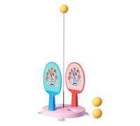 Table Tennis Training Set - Racket And Ball Combo | Single Player Practice Kit | Fun Sports Design | Home School Theme | Indoor Outdoor Exercise Activity, Durable Gym Club Gear, Kids Adults Ga