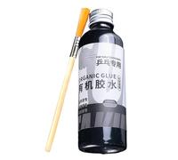 Table Tennis | Water Based Neck 100 ML Organic | Natural Rubber Liver with Brush to Cover Sponge and Wood | Strong Responsibility for Amateur and UTI Training Tournament