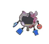 Table TennisThemed Brooch Metal Lapel Pin Decorative Clothing Badge Pin for Jackets Backpacks Hat Costume Embellishment Alloy Sports Decoration