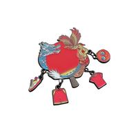 Table TennisThemed Brooch Metal Lapel Pin Decorative Clothing Badge Pin for Jackets Backpacks Hat Costume Embellishment Alloy Sports Decoration