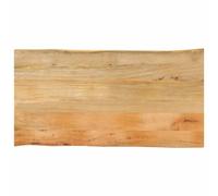 Table Top 100x60x2.5 cm Live Edge Solid Wood Mango Berkfield Home Brown One Size