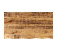 Table Top 100x60x2.5 cm Live Edge Solid Wood Rough Mango Berkfield Home Brown One Size