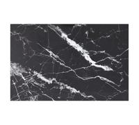 Table Top 100x62cm Black White Marble 8mm Tempered Glass Top for Dining & Coffee