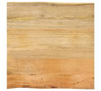 Table Top 60x60x2.5 cm Live Edge Solid Wood Mango Berkfield Home Brown One Size