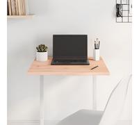 Table Top 60x60x2 cm Untreated Solid Wood Oak Berkfield Home Brown One Size