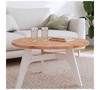Table top 80cm Ø x 2.5cm Solid Beech Wood Round Brown Untreated Replacement DIYs