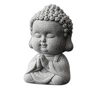 Table Top Buddha Statue | Small Statue Tea Ornaments - Buddha Statue Monks Figurine, Meditation Buddha Decoration Ornament, Exquisite Siltstone Garden Decoration for Table Patio