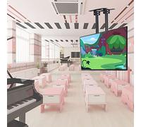 Table Top Ceiling TV Mount Bracket, Double Rod rt Height Adjustment TV Stand for 60-100 Inch TVs (To 1.2.6m)