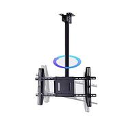 Table Top Ceiling TV Mount Bracket - Tilt and Rotatable TV Stand Fits 50-80 Inch TVs, with Loading 100kg/220Lbs, Two Types of Installation (To 1.62.6m)