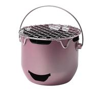 Table Top Charcoal Grill | Barbecue with Cooking Rack and Handle | Steel BBQ Equipment for Cooking, Picnic, Patio, Hiking, Outdoor, Beach, Garden and Trekking