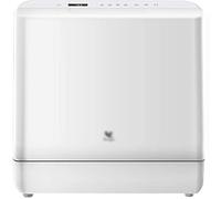 Table Top Compact Dishwasher Mini Dishwasher With 5 Programmes Home Portable Smart Dishwasher Double-layer Sound-insulating Plastic (Color : White, Size : 42.7 * 42.6 * 46cm)