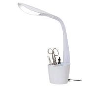 PURElite LED Hobby Table Light - Table Lamp & Desk Lamp, Flexible Neck, 4 Brightness Setting, Natural LED Daylight Bulbs for Reading, Needlework, Sewing, Crafting, Mains Operated