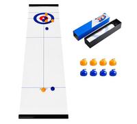 Table Top Curling Game, Portable Indoor Curling Game for Kids & Adults
