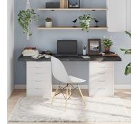 Table Top Dark Brown Solid Oak 180x50x6cm Untreated Live Edge Handmade AgedGrain