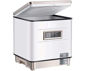 Table Top Dishwasher Free Standing 3 in 1 Drying Dish Wash Machine, Rotary Spray 360° Azimuth Fast, Fruit and Vegetable Cleaning