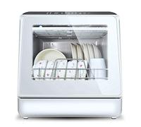 Table Top Dishwashers, Automatic Countertop Dishwasher Portable Mini Dish Washer, Low Noise Level, Panoramic Visual Window, Easy to Clean, 220V 900W