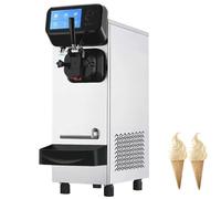 Table Top Ice Cream Machine, 21L/h Single Head Commercial Electric Flavor Frozen Yogurt Machine for Restaurant Snack Bar - Intelligent Touch with Display