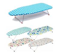 Table Top Ironing Board Compact Size: 75cm x 35cm Mesh Back and Non Slip Feet IronBoard Easy Carrying for Camping For Picnic Slim & Easy Storage Folding Legs