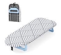 Table Top Ironing Board,Small Ironing Board, Mini Tabletop Iron Boards Small with Hanging Rope, Folding Portable Ironing Boards Save Space, Foldable Iron Table 31 x 80 cm, White