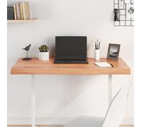 Table Top Light Brown 100x40x(2-6) cm Treated Solid Wood Oak