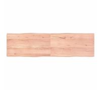 Table Top Light Brown 180x50x(2-4)cm Treated Solid Wood Live Edge