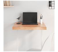 Table Top Light Brown 60x50x(2-6) cm Treated Solid Wood Oak