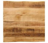 Table Top Live Edge 60x60x2.5 cm Solid Wood Rough Mango Berkfield Home Brown One Size