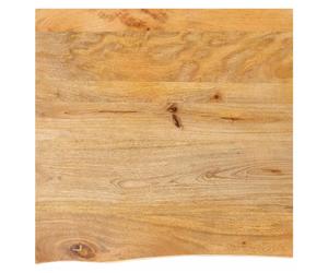 Table Top Live Edge Natural Acacia Wood 80x80x3.8 cm Rustic Solid Handcrafted
