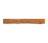 vidaXL Wall Shelf 160x20x2.5 cm Rectangular Solid Wood Acacia Live Edge
