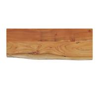 vidaXL Wall Shelf Floating Shelf Rack Rectangular Solid Wood Acacia Live Edge