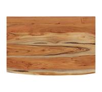 vidaXL Wall Shelf Floating Shelf Rack Rectangular Solid Wood Acacia Live Edge