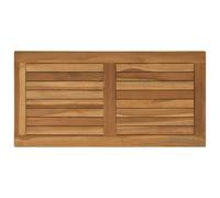 vidaXL Table Top – Natural Solid Teak Wood, Modern Dining Surface