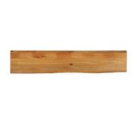 Table Top Oak Finish Solid Acacia Live Edge 140x40x2.5 cm Rustic Handcrafted Top