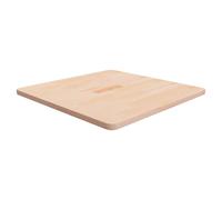 Table Top oak natural 70x70x2.5cm solid untreated wood rustic square for bistros