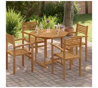 Table Top Octagonal Solid Teak Wood 90x90x2.5 cm Natural Finish Hand Sanded Rust