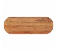 Table Top Oval Solid Acacia Wood 110x40x2.5cm Natural Unfinished Dining Top Raw