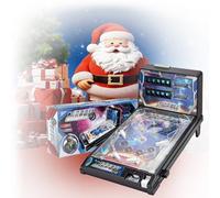 Table Top Pinball Machine, Interactive Arcade Game for Family Fun - with Lights Sounds, Electronic Desktop Ball Shooting Toy, for Kids Adults Birthday Christmas